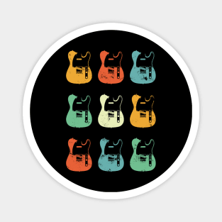 T-Style Electric Guitar Bodies Retro Theme Magnet